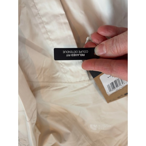 The North Face Womens Antora Rain Hoodie White Dune Lightweight Jacket Small 334 - Picture 9 of 9